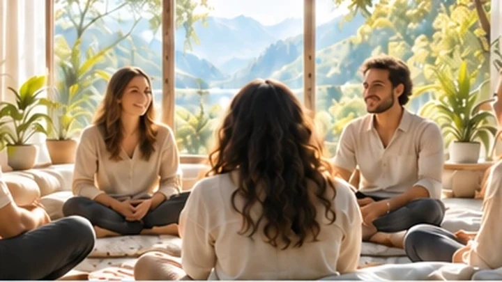 Grupo de personas compartiendo un espacio de conversación