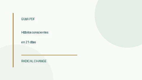 Portada de guía PDF Hábitos conscientes